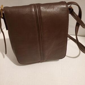 Lovely Brown Leather Crossbody